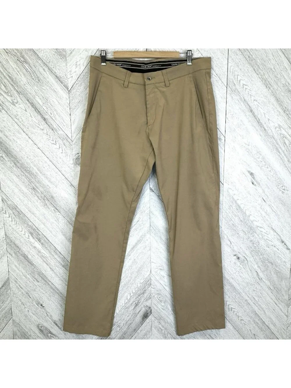 Galvin Green Ventil8 Golf Pants Trousers Mens Size 36x34 Khaki Tan Stretch